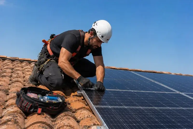 Maintenance et monitoring de panneaux solaires à Saint-Uniac